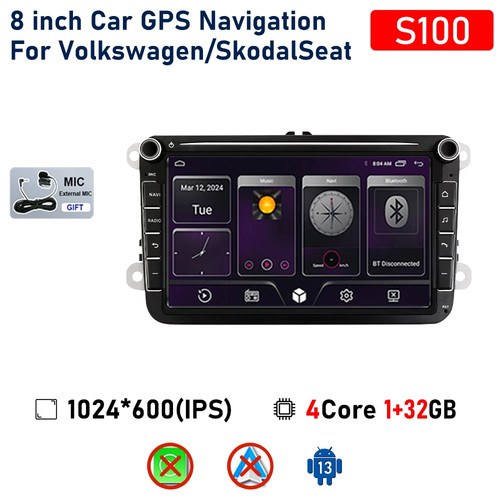 2Din Car Radio Android Auto For Volkswagen Golf 5 6 Polo Passat B6 B7 CC Skoda - Picture 25 of 39