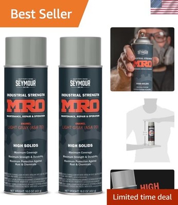 Light Machinery Gray Spray Paint - 32 Oz - High Solids, Rust & Weather Resistant