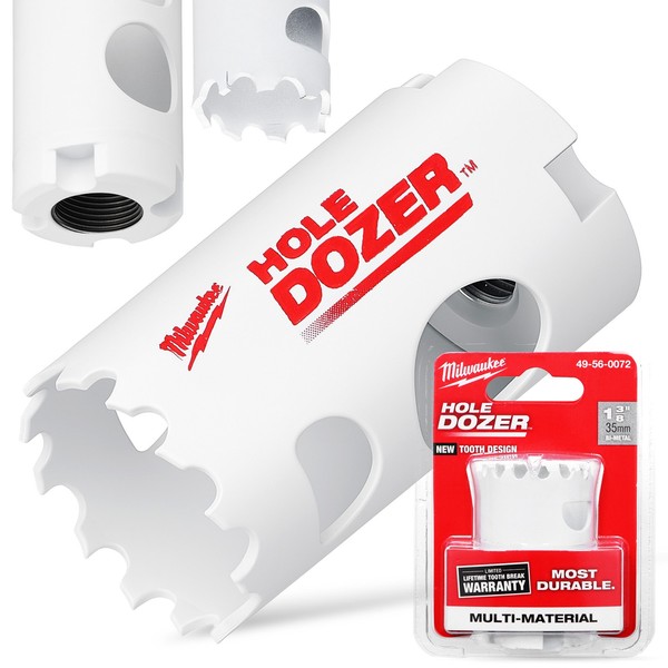 LochsäGe Bohrkrone 35 Mm Bi-Metall Bohrer FüR Metall Aluminium Holz Gipskarton-image