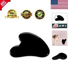Gua Sha Jade Stone Gua Sha Massage Tool, Guasha Tool for Face and Body Skin M...