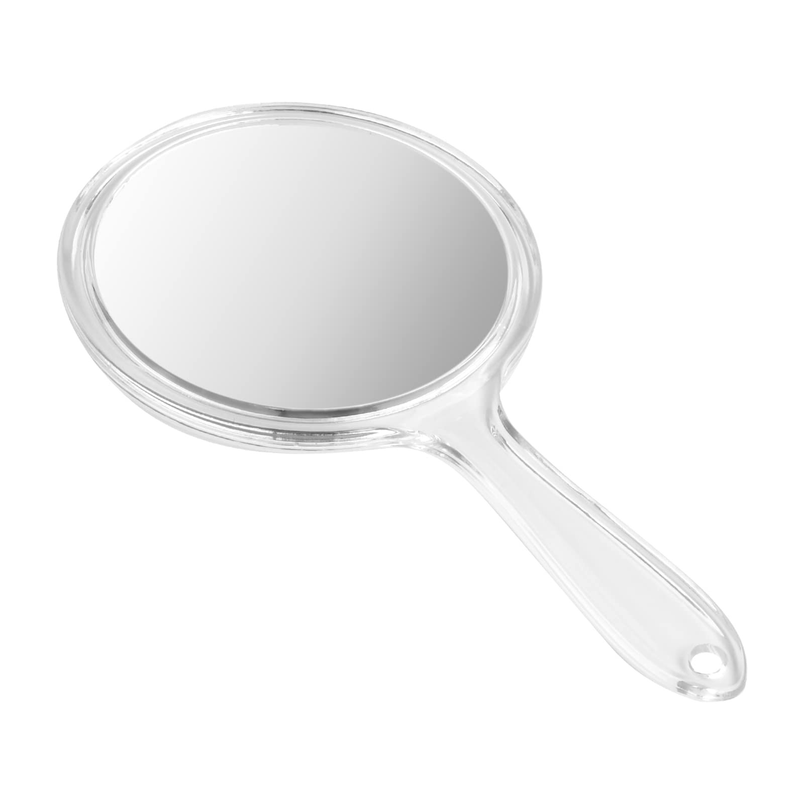 FESSOSKO Hand Mirror Double Sided Mirror 1X/3X Magnifying Vanity Mirror Round Shape Handheld with Handle for Women Daily Makeup Portable - Image 2