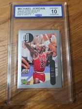 1998 Upper Deck Michael Jordan Sticker #44 CCG Graded Gem Mint 10