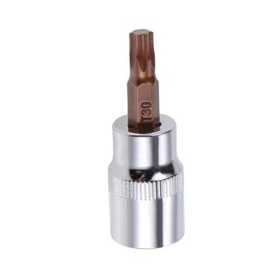 3/8'' Drive Bit Socket Torx T30 S2 Steel 48mm Length