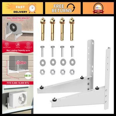 Heavy-Duty Wall Mount Bracket for Ductless Mini Split AC Heat Pump, 330 Lb Capac