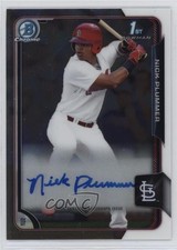2015 Bowman Draft Chrome Draft Pick Auto Nick Plummer #BCA-NP Auto g6p