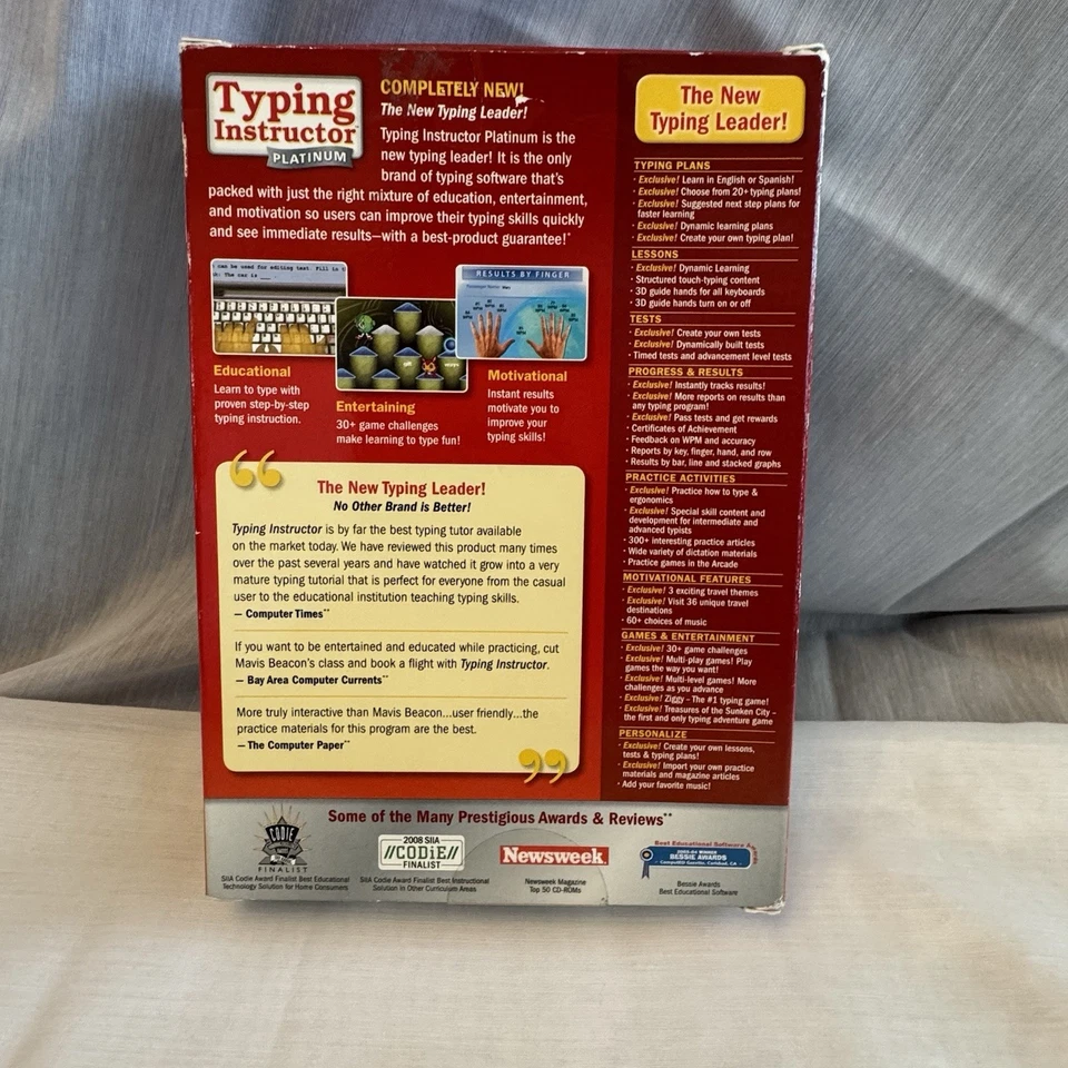 Typing Instructor Platinum Version 21 Mac Windows Learn in English or Spanish - Image 4 of 4