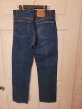 Vintage Levis 501 -0115 Jeans 34x30 Fits 32 Mens Blue Denim Straight USA 80's