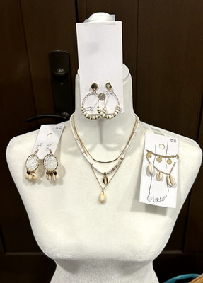 The Gap Jewelry Summer Ocean Cruise Sea Beach Shells Vacation Boho Whimsy Lot