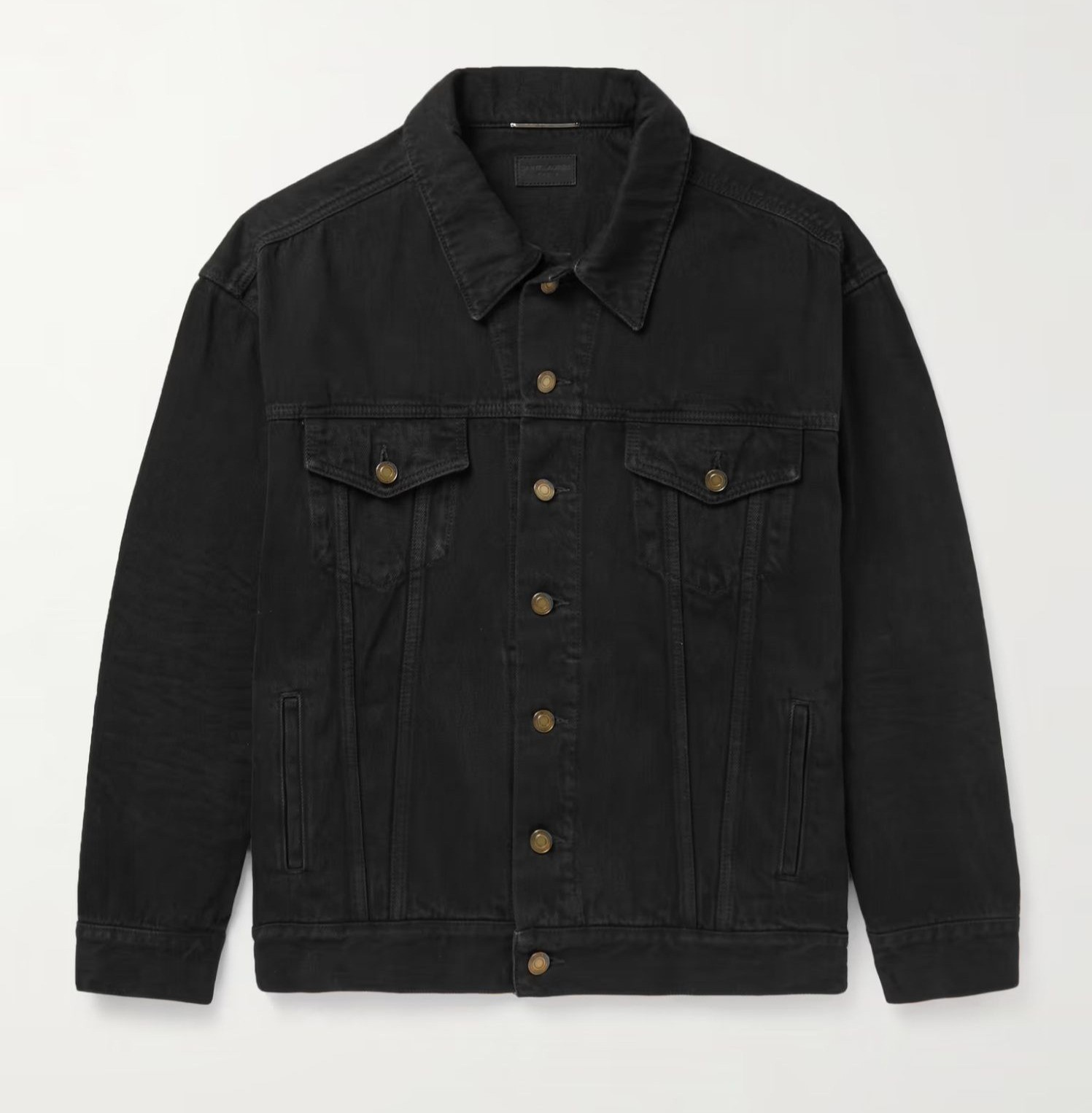 Giacca di jeans Saint Laurent Essentials colore nero