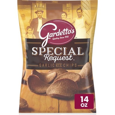 Garlic Rye Chips Snack Bag - 14 oz Crunchy Savory Snack for Parties