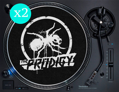 The Prodigy Ant 12'' Turntable Matte DJ Vinyl Slipmat Plattenspieler Rave (PAAR) BL
