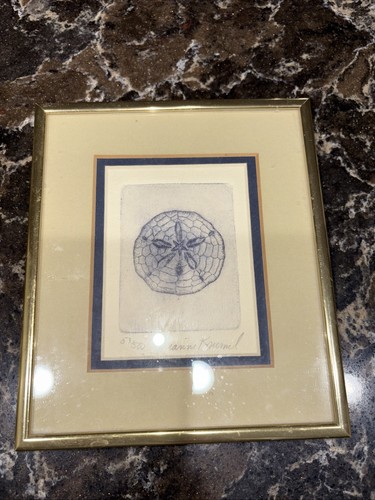 Dianne Krumel Shells Signed & Numbered Framed Etchings Gulf Coast Artist - 2 - Picture 3 of 7