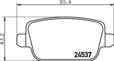 Girling 6117081 Rear Brake Pad Set [ Mintex MDB2887 ]