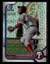 Yhoswar Garcia 2022 Bowman Chrome #BCP-215 1st Prospects Mojo Refractor