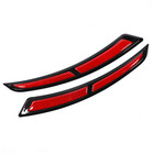 2Pcs Car Wheel Eyebrow Strip Fender Bumper Guard Arch Trim Protector Sticker