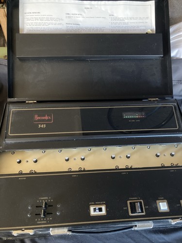 Recordex Model 345 Audio Cassette Tape Duplicator Triplicator Recorder Powers On - Picture 5 of 8