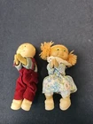 Vintage Miniature 2 Cabbage Patch Lot  Kids Boys Clip On Hugger Doll