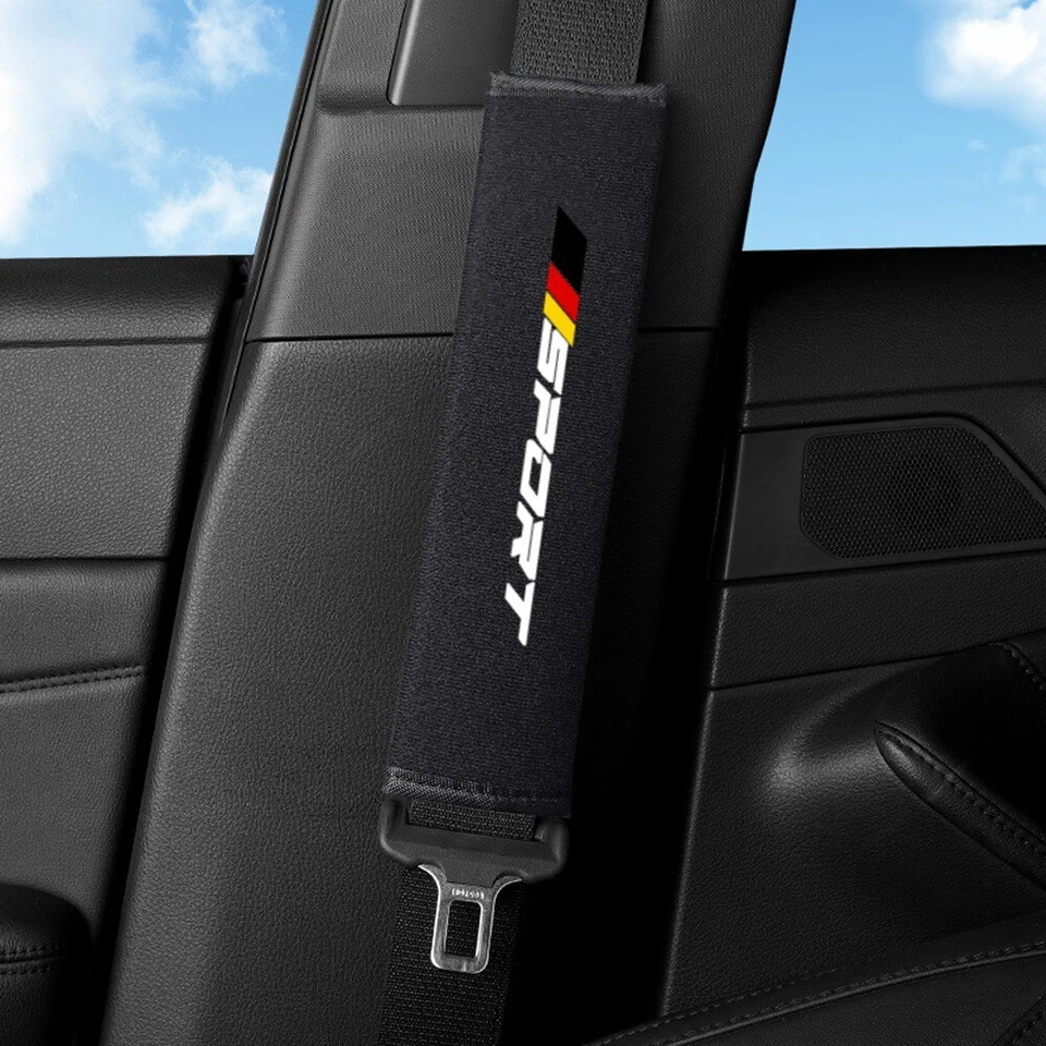 2x Funda Cinturón Coche Deportivo Correa Almohadilla Hombro Comodidad Cojines Accesorios Foto 3 de 4