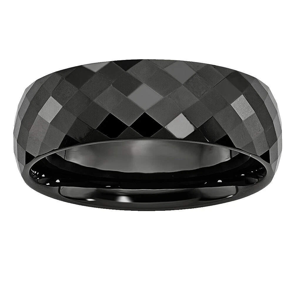 Joyería de Moda de cerámica negro Chisel