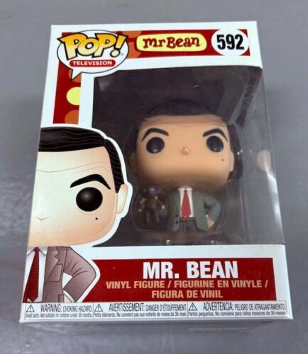 Neu Funko Pop Television TV 592 Mr. Bean Rowan Atkinson Vinyl Figur Gewölbt