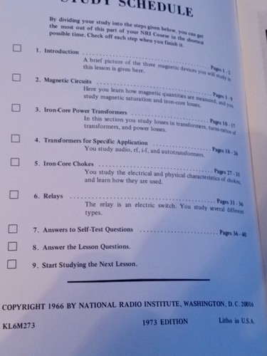 1973 Narodowy Instytut Radiowy Transformers, dławisko rdzeniowe i przekaźniki - Zdjęcie 3 z 6