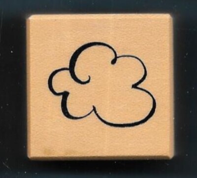 CLOUD SKY DESIGN Small PSX B-2930 Santa Rosa Wood Mount 1999 CRAFT RUBBER STAMP