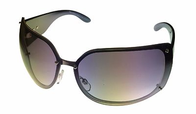 Esprit Womens Sunglass Black Metal Aviator, Smoke Gradient Lens