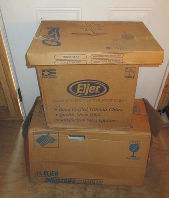 NEW ELJER COMPLETE KINDERGARTEN 1.6 GPF WHITE TOILET, BOWL, TANK, LID & SEAT,NIB