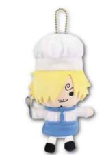 ONE PIECE Mugiwara Store Harajuku Vinsmoke Sanji Chain Plush Doll Toy Japan New