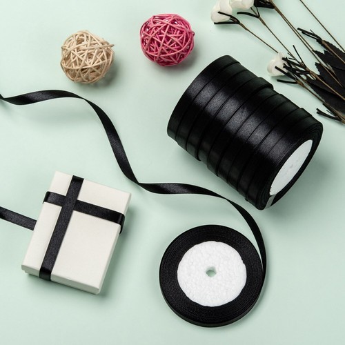 10mm wide Satin Polyester Ribbon - Scrapbook Wedding Wrap Party Decor (1-22.5M) - Picture 18 of 96