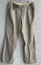 Mountain Hardware Woman s Tan Stretch Hiking Outdoor Roll Up Hem Pants 8 1670