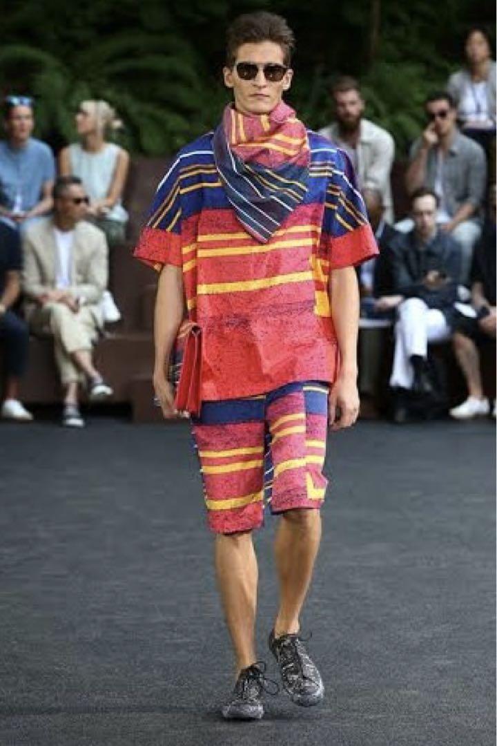 90s ISSEY MIYAKE MEN フリンジ チェックシャツ ネルシャツ Issey Miyake Men 16SS Photographer Yoshinori Mizutani