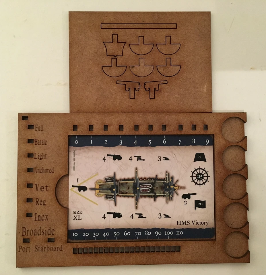 EMPIRES AT WAR Black Seas card holders set of 8