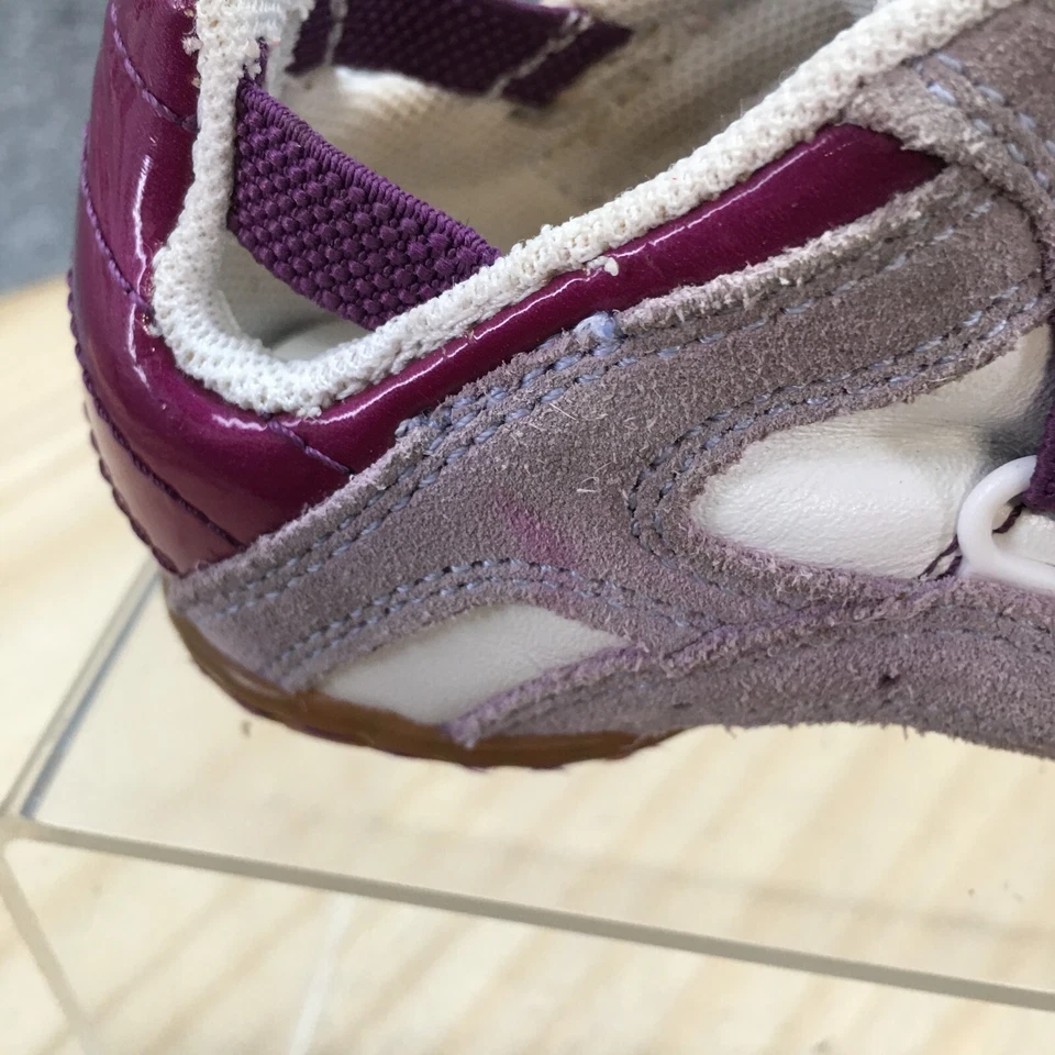 Diesel Zapatos Niños Pequeños 8 Mosley Informales Tenis Bajos Púrpura Gamuza Cuero Planos Foto 4 de 4