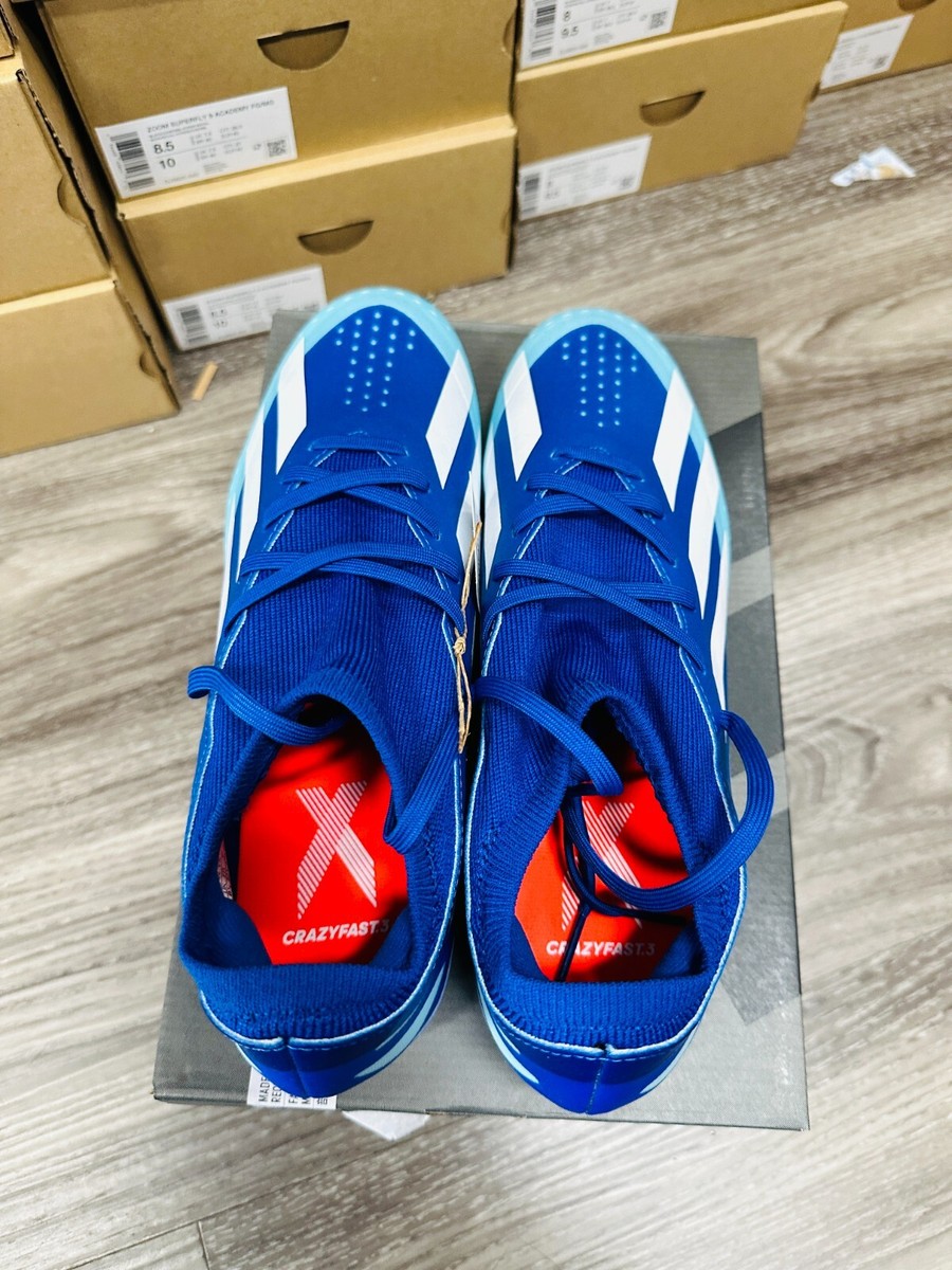 ADIDAS X CRAZYFAST.3 FG BROYAL/FTWHT/SOLRED SOCCER CLEATS