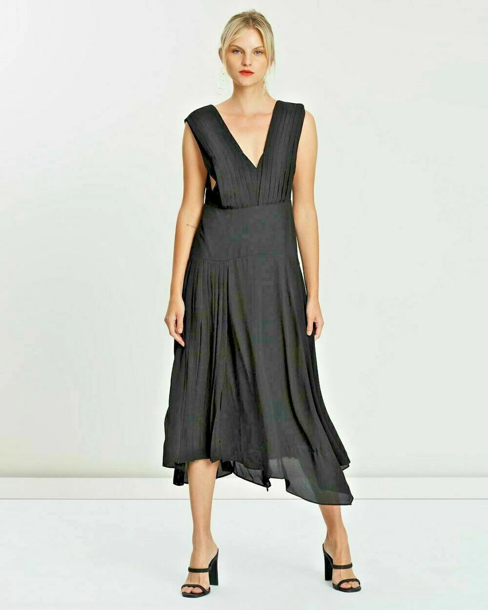 Pleated pinafore top dress topshop