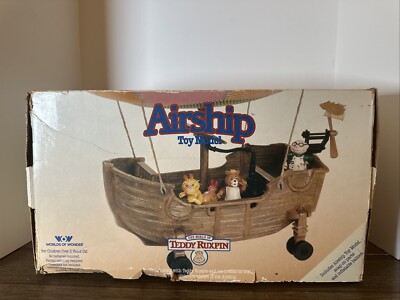 VTG Teddy Ruxpin Airship Missing 3 Parts Without Map  & Pamphlet - READ DESCRIPT
