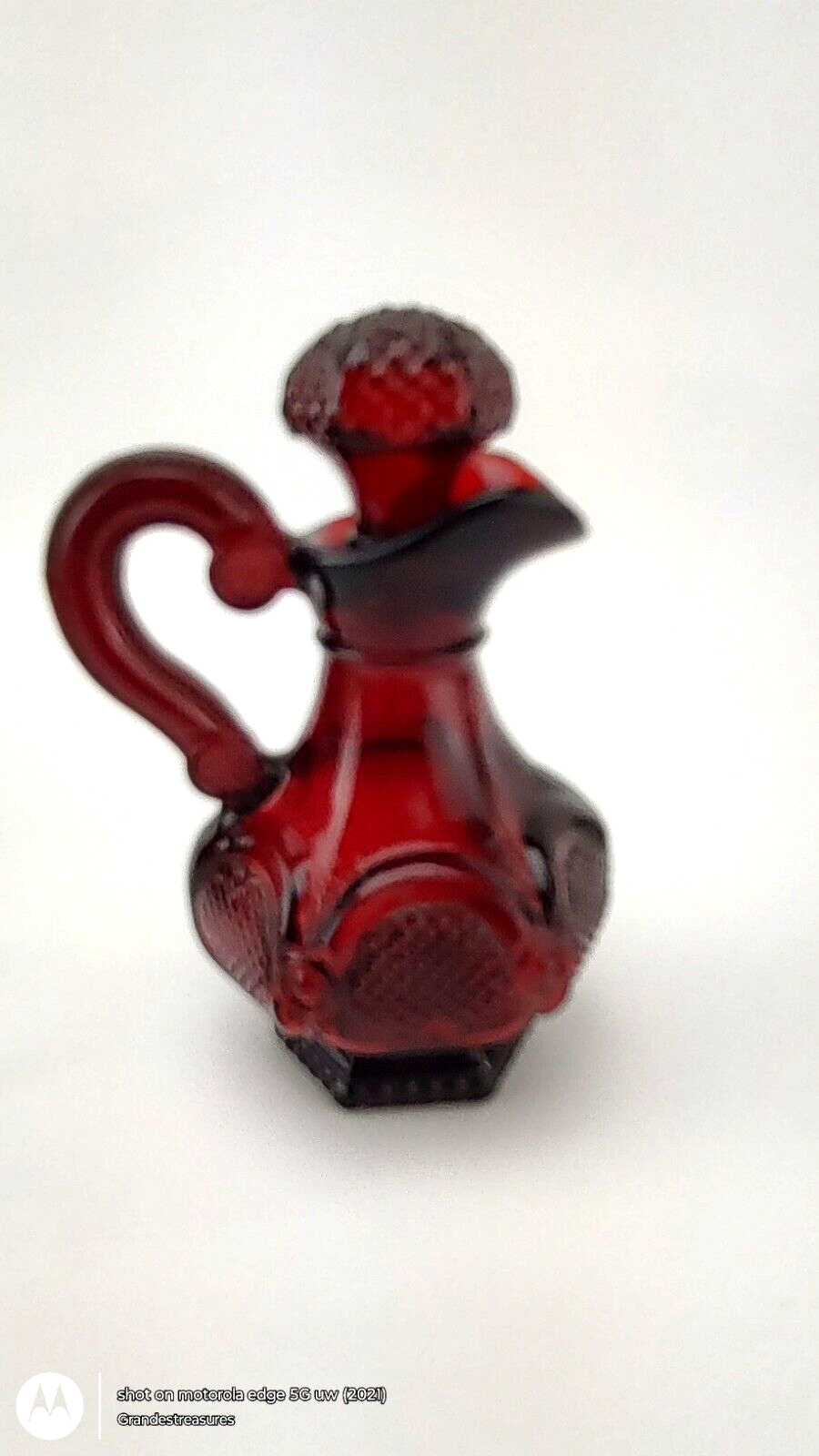 Avon Royal Ruby Red 1876 Cape Cod Cruet Bottle 5 3/4" Tall With Stopper ...