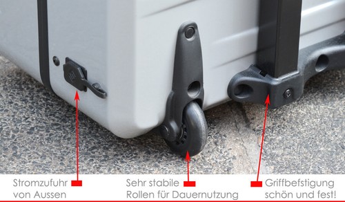 MOBILER DRUCKER HP OFFICEJET 100 DAZU PARAT TROLLEYKOFFER FÜR NOTEBOOK 17" 43cm - Bild 6 von 9