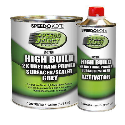 Super Fill High Build 2K Urethane Primer Gray Gallon Kit, SS-2790G/SS-2790A