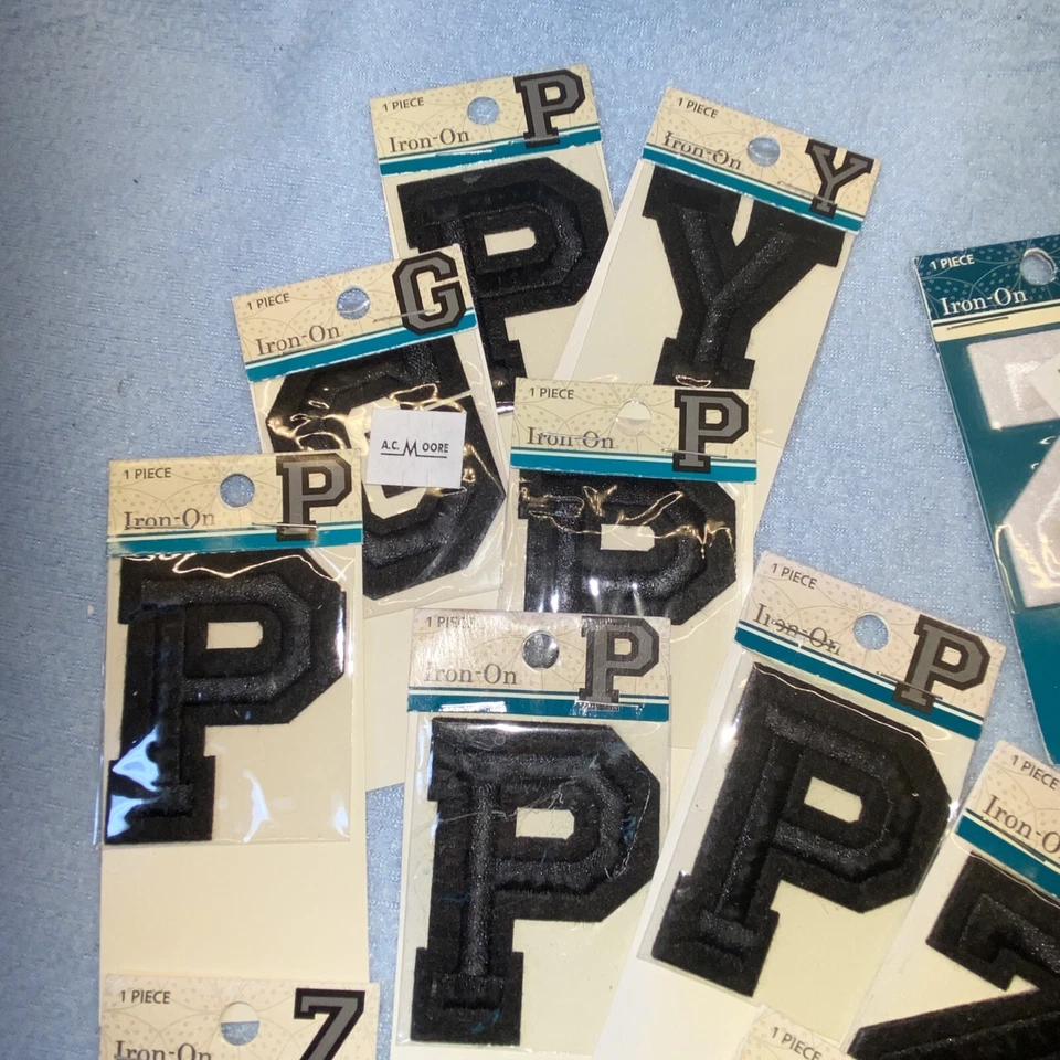 LOT of 25 Iron On Embroidered 2” Letters Simplicity Horizon - Image 4 of 4