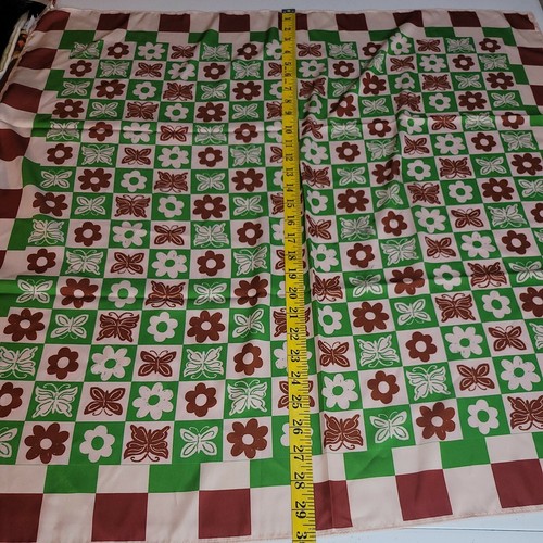 Urban Outfitters Silk Bandana butterfly/floral multi-colored 30 in b2-130 - Picture 3 of 6