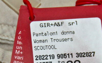 Pantacourt Tablier Beige Girbaud Taille 44 – Neuf Avec étiquettes, Coton, Fabriqué En Italie