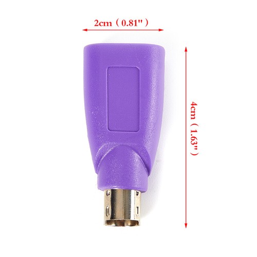 1Pc USB Female to for PS2 PS/2 Male Adapter Converter keyboard Mouse Mice XI JW - Afbeelding 3 van 9