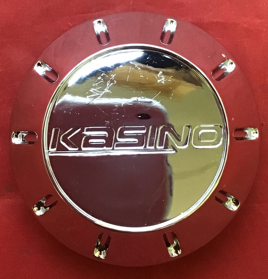 ONE NEW CHROME KASINO ALLOYS PD-CAP71-P1035 CUSTOM WHEELS RIM CENTER CAP 10916-image