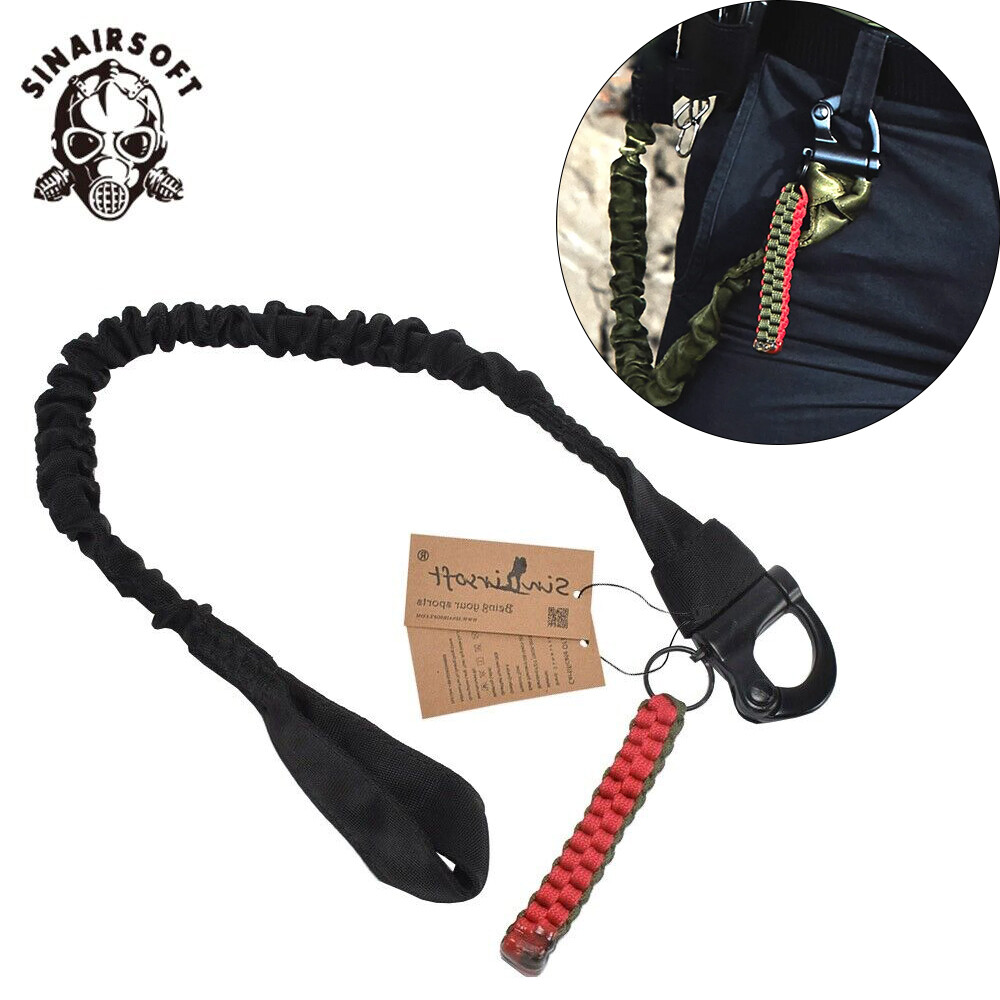 Correa de cordón militar segura cuerda de escalada de liberación rápida cabestrillo protector táctico