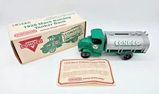 Vintage Conoco 1926 Mack Bull Dog Tanker Ertl Die Cast Bank 1:38 Scale