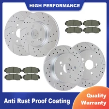 Front Rear Brake Rotors Brake Pads for Toyota Corolla MATRIX Pad Disc Brakes Kit