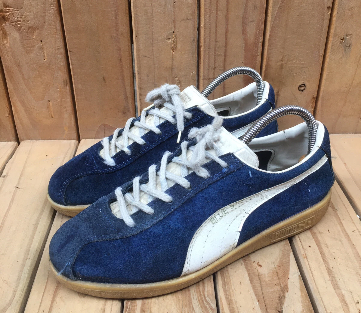 Puma blue shoes 80s Clearance
