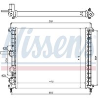 KüHler WasserküHler MotorküHler Passend FüR Fiat Bravo I Brava 182 1.2 16V 80